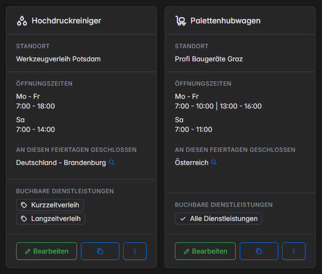 Online terminplaner ressourcen geraete